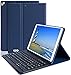 Produktbild iPad Tastatur Hülle 10.2 für iPad 8. Generation 2020 -iPad 7. Generation 2019-iPad Air 3, Hülle für iPad Pro 10.5 2017 mit abnehmbarer drahtloser Bluetooth-Tastatur-Hülle mit Stifthalter (Dunkelblau)