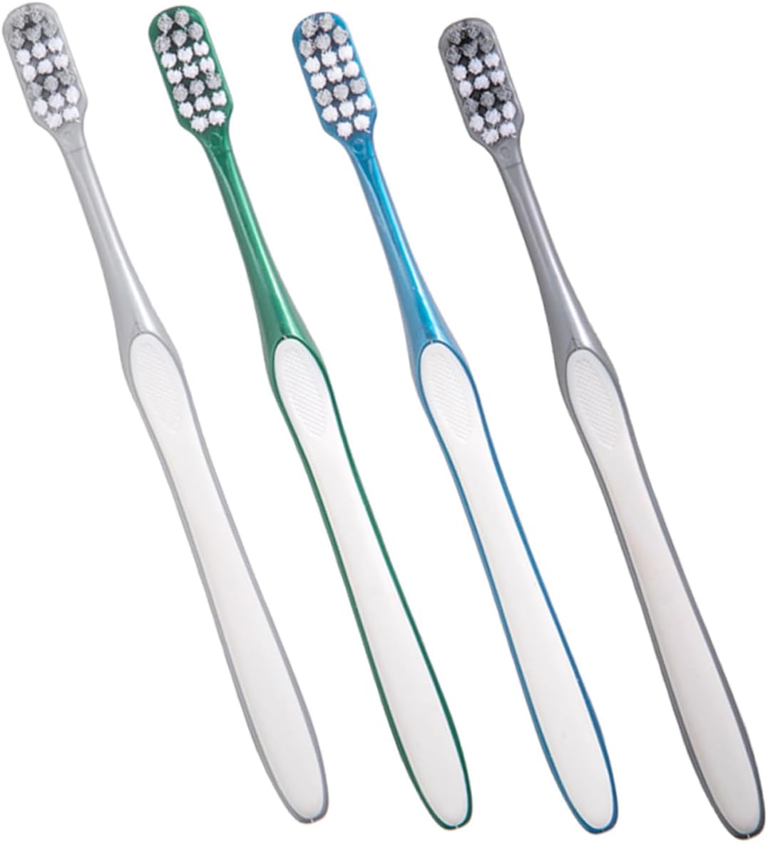 VICASKY 4Pcs Escovas de Dente Manuais com Cerdas Duras para Homens - Higiene Oral Ideal para Camping e Uso Doméstico
