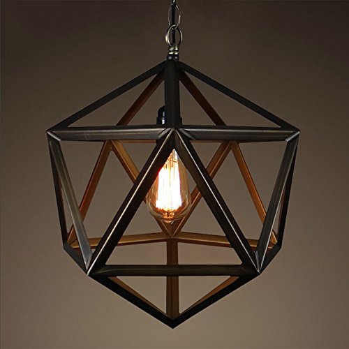 Lustre en forme de losange pour relooker un plafond bas sans l'alourdir