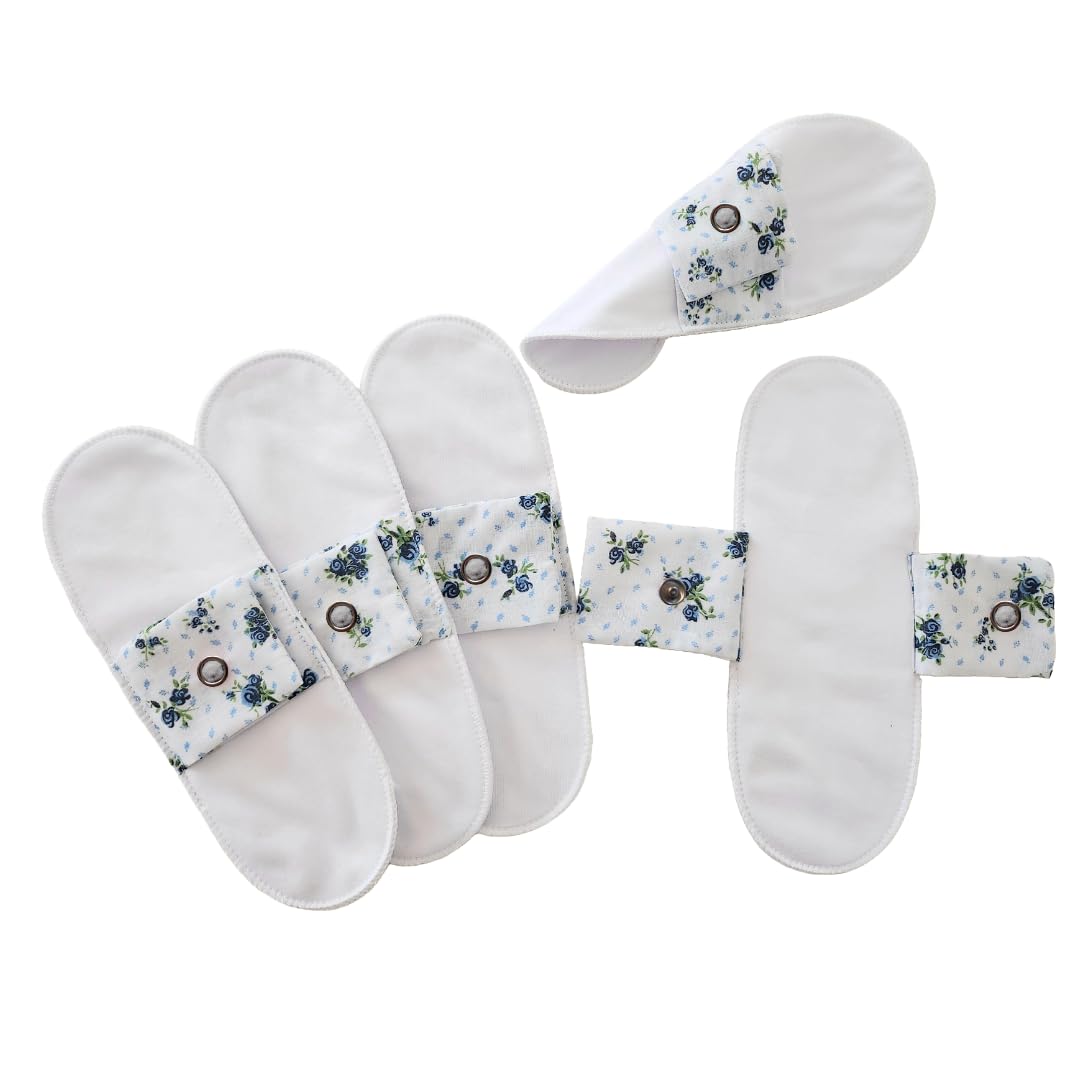 Lot de 5 Protège-Slips Lavables 100% Coton (XS) | Fait Main en France