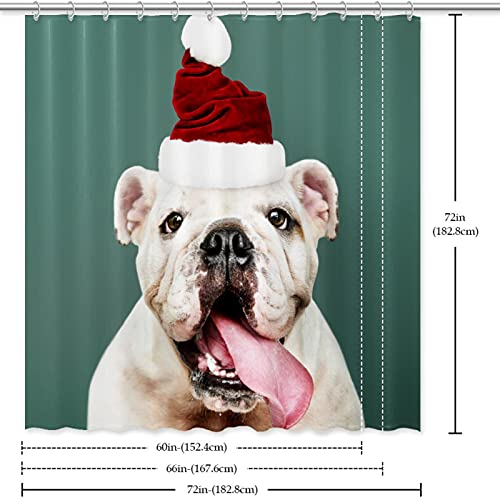 Rideau de douche bouledogue lavable pour éliminer les éclaboussures de la salle de bain - 7