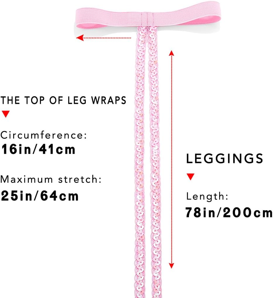 Leg Wraps Rave Outfit Elastic Garter Straps Dancing Music Festivals Costume for Women