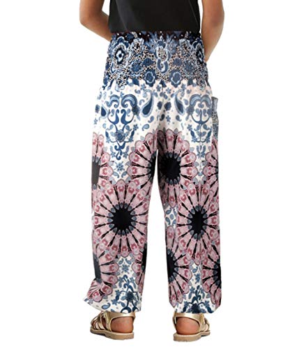 Image of Unisex Little Kids Yoga Trousers Bohemian Beach Pants Baggy Harem Activewear for Boys and Girls Age 3-10