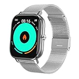 ★ 24 Stunden Gesundheitsüberwachung Smart ★ Uhr hat Herzfrequenz, Blutdruck, Blutsauerstoff-Monitor-Funktionen, wobei immer auf Ihre körperliche Gesundheit geachtet wird, aber die Daten werden nur als Referenz verwendet. Diese intelligente Uhr kann Ihren Schlaf auch automatisch messen, sodass Sie Daten zu Wachzustand, Licht und Tiefschlaf ermitteln können.