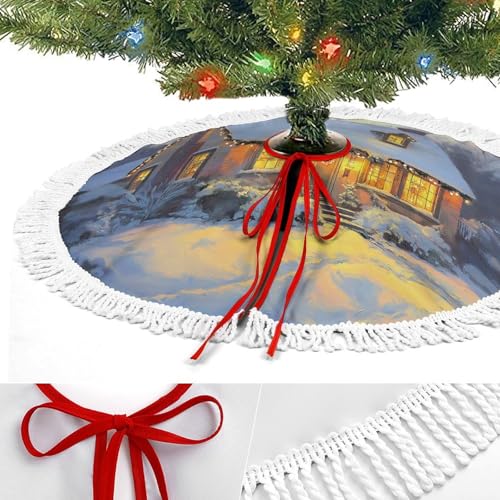 Décorations d'arbre de Noël 90 cm pour masquer les pieds de sapin