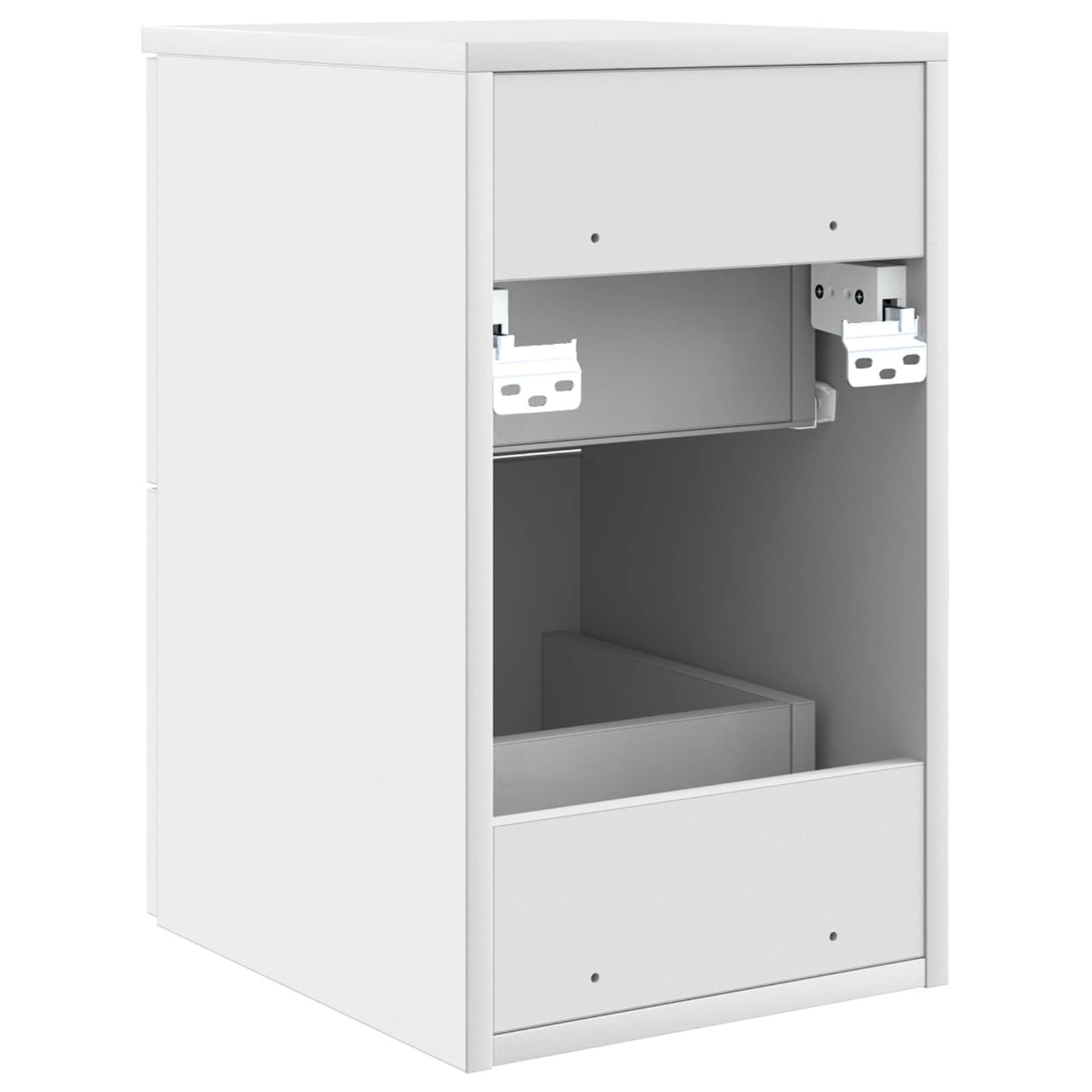 vidaXL Badkamerkast Tussenin Wit 30 x 44,5 x 50 cm Bewerkt hout