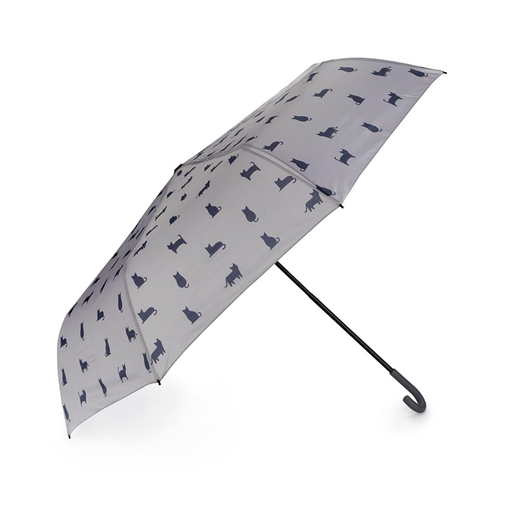 Balvi Ombrello Meowmbrella Colore Grigio Disegno con gatti ovunque Nylon
