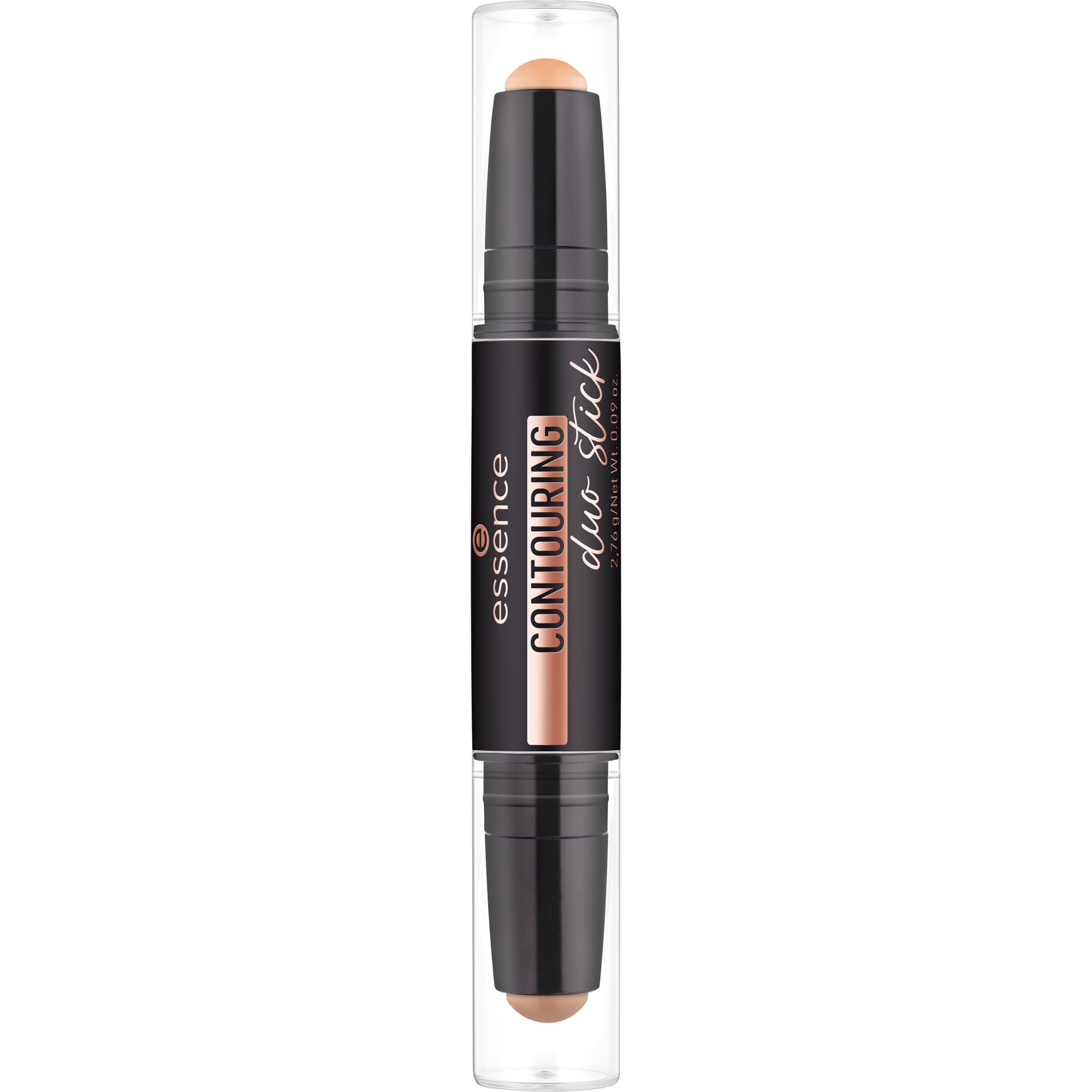 essence | Contour Duo Stick | 2-in-1 Highlight and Contour Slim Stick, Creamy, Buildable and Easy to Apply | Vegan & Cruelty Free (40 | Tan)