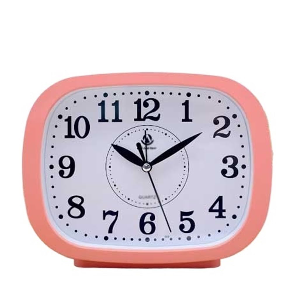 Bp7gVw5sP Loud Alarm Clocks Tabletop Alarm Clock Office Living(Pink)