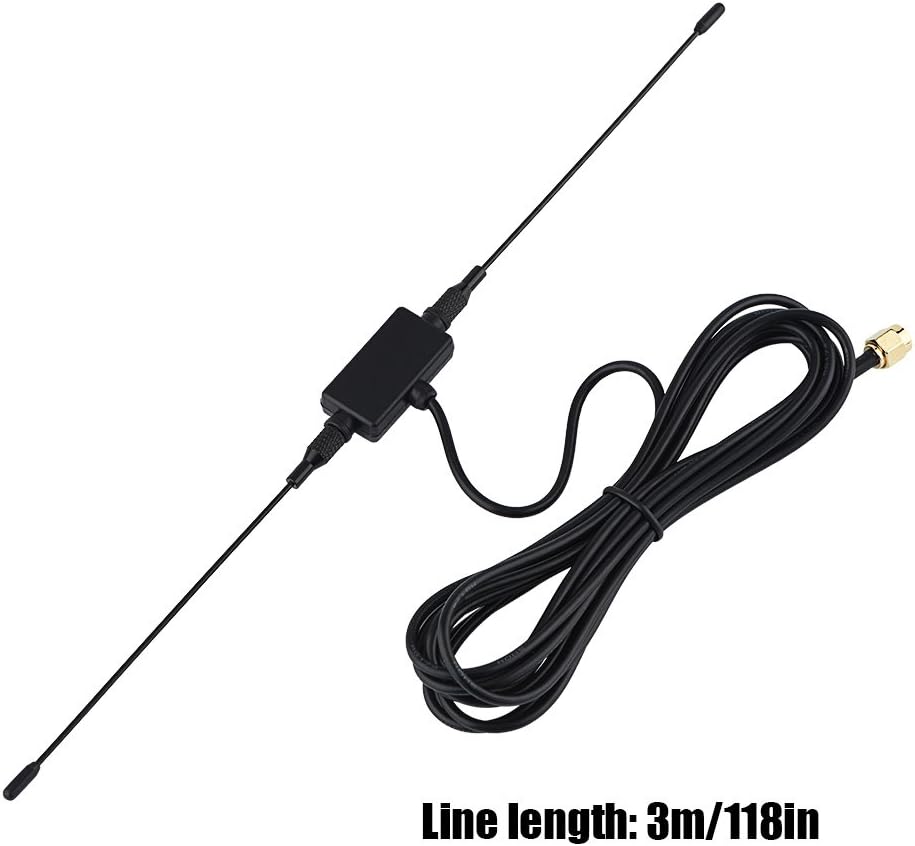 Zerone antenna showing its 3-meter cable length