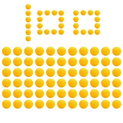 ZITFRI 100Pcs Balles Recharges Compatible avec Rival Balle Munition Boules Recharge Jaune