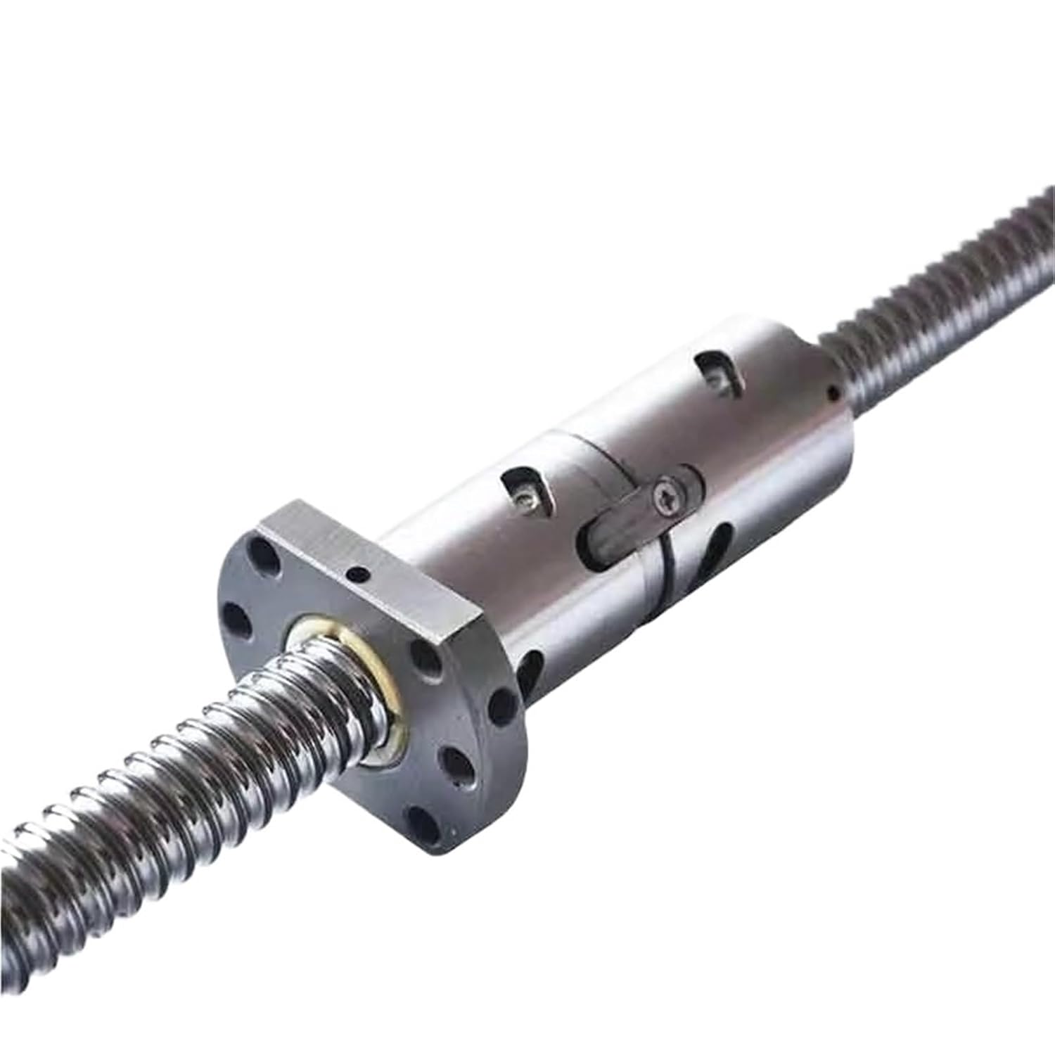 Metal Ball Screw nut end Processing DFU1605 C5 Ball Screw Machined 1605 Ball Screw Roller with Double Ball Nut(650mm)