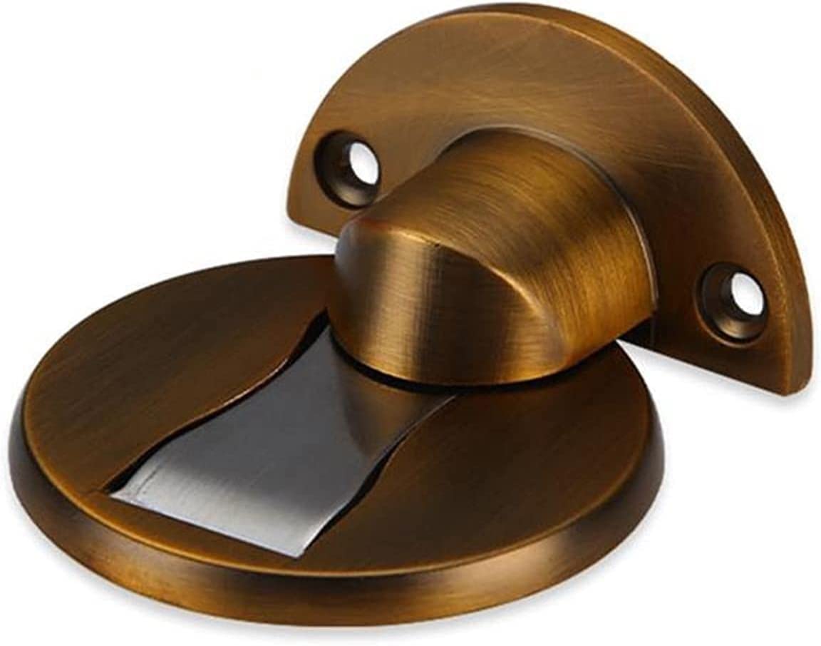 Nvsfzgiyg Nero Self-Adhesive Door Stopper,Bumper Buffer,Stainless Steel Hidden Stops Holders For Floor Stop Furniture Hardware(Nero)