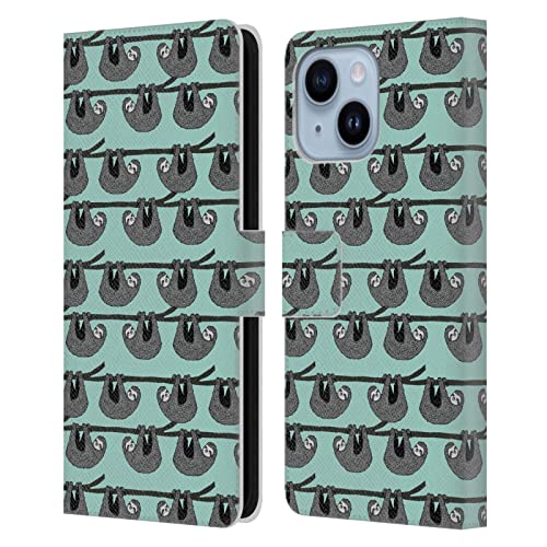 Étui portefeuille iPhone 14 Plus Andrea Lauren Paresse Housse Cuir