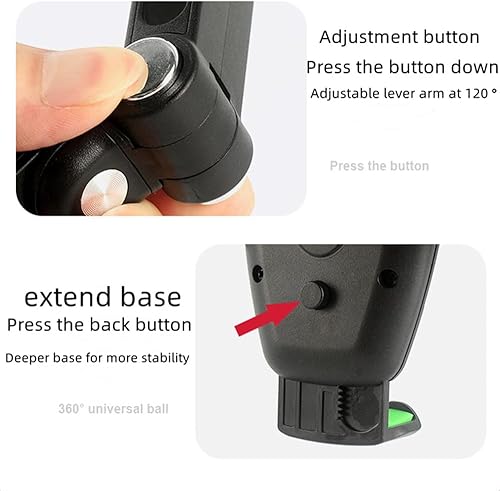 Miniatura 8 de Soporte de teléfono para automóvil, soporte de teléfono de camión de brazo largo, soporte de abrazadera de soporte de súper ventosa emergente de un