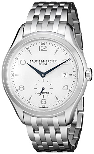 Baume & Mercier Men's BMMOA10099 Clifton Analog Display Swiss Automatic Silver Watch