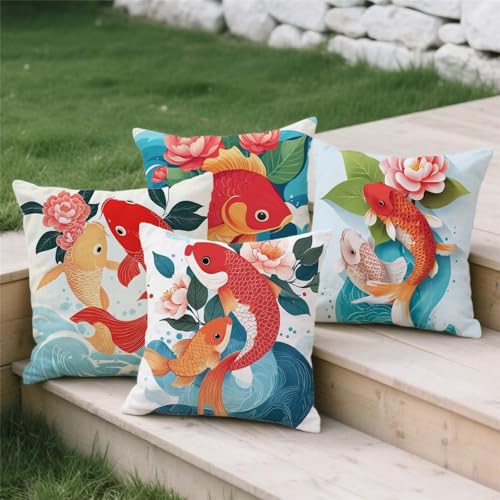 Housse coussin 70x70cm imperméable en lin texturé pour banc et canapé
