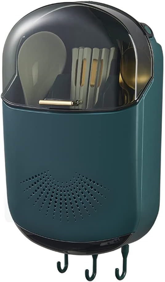 Wall Hanging Chopsticks Barrel Household Kitchen Storage Box Basket Rack Tableware Spoon Cage