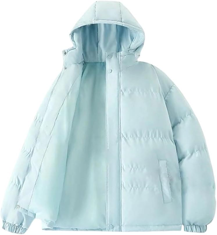 Men's Parka Coat Skiing Hooded Cotton-Padded Jacket Outdoor Thick Padded Snow