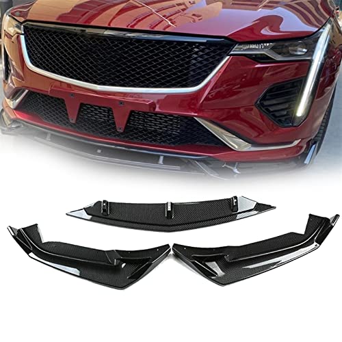 Becquet de pare-chocs avant Cadillac CT4 en fibre de carbone ABS look sport