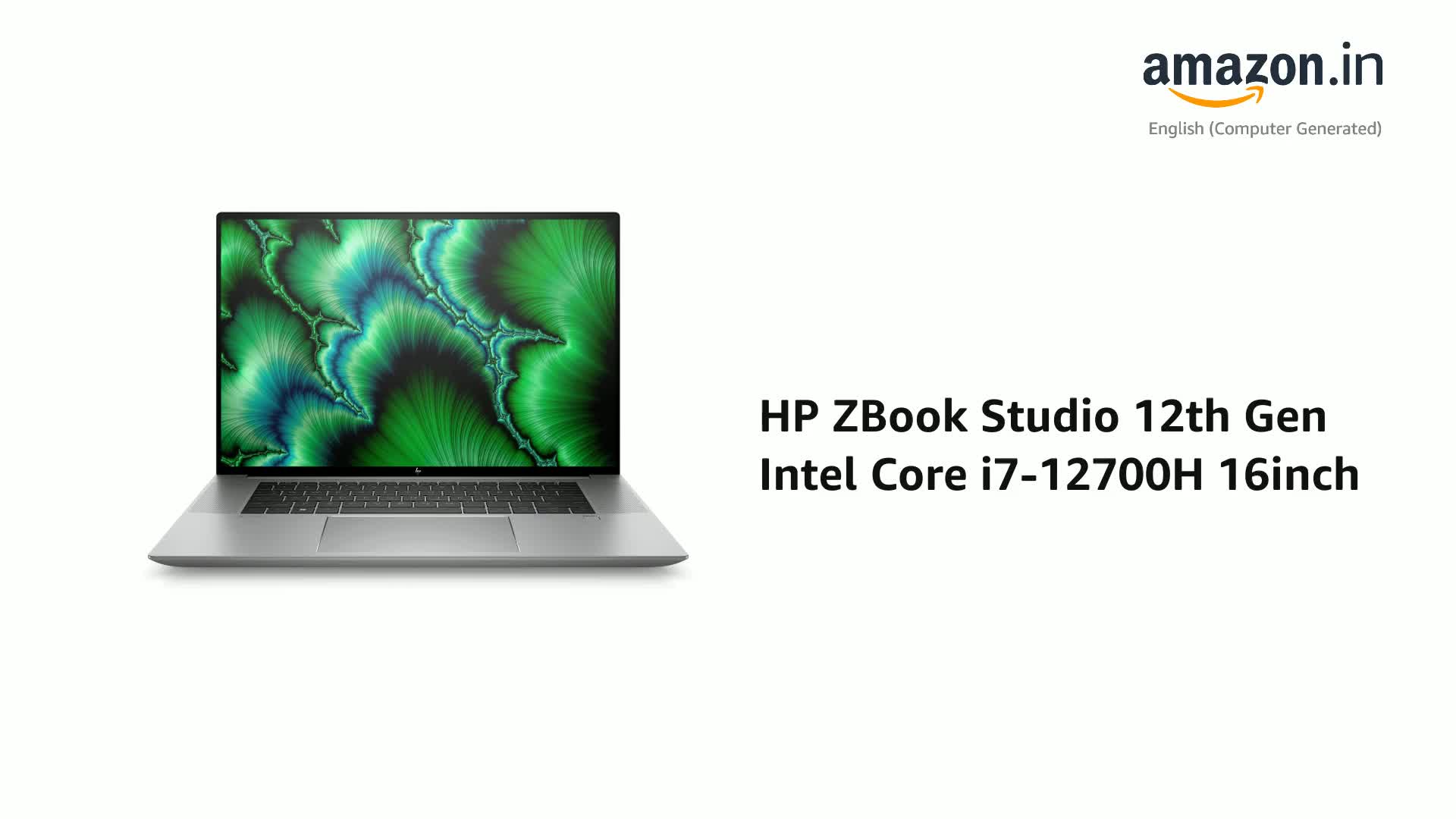 HP ZBook Studio 12th Gen Intel Core i7-12700H 16inch(40.6 cm