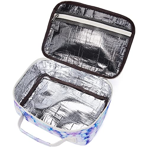 Loidou Lunch Box For Kids Boys Girls Insulated Lunch Bag Thermal Meal Tote Reusable Lunch Pail Bags For School Travel (Purple Blue) #TOP3