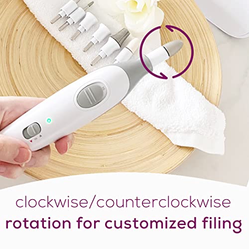 Beurer Mp32 Electric Nail Drill — 7 Attachments, 3 Speeds, 10 Ft Cord, And Storage Case — Efile For Manicure Pedicure — Nail Buffer Electric Filer — Nail Care Tool Kit For Hands And Feet #TOP4