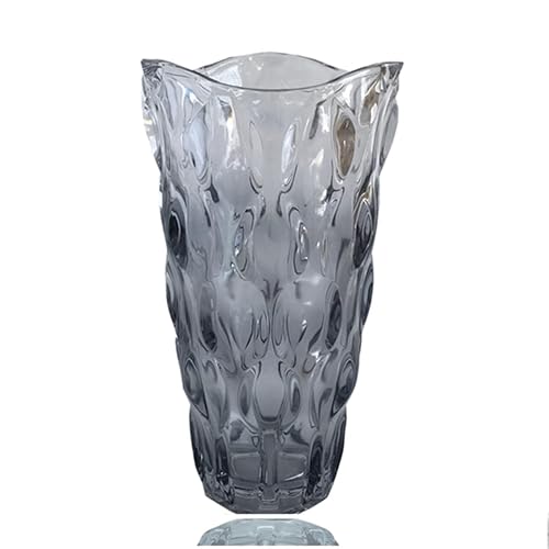 Unbreakable Flower Glass Vase 2.4lb 9.5inch Sparkle vase Bohemian Style,