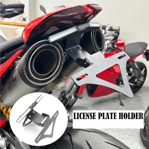 Support de plaque d'immatriculation Hypermotard 950 avec clignotant intégré et queue courte