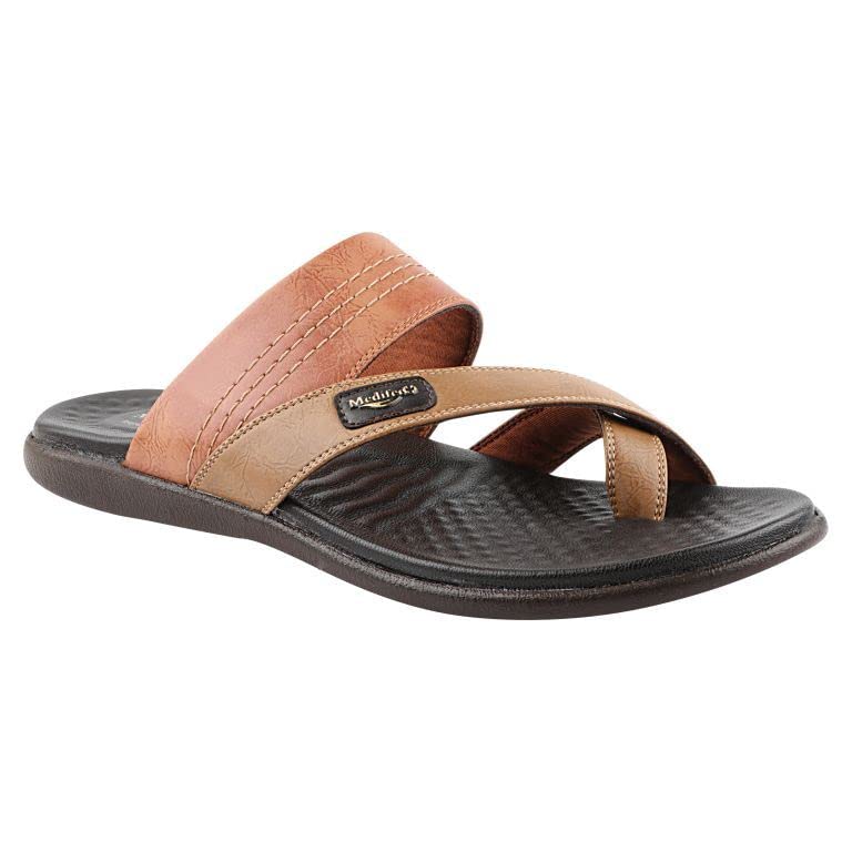 Medifeet Mens Toe-x-Ring Sandals (TAN, Numeric_8) (B0C53VBNN9) Amazon Price History, Amazon Price Tracker
