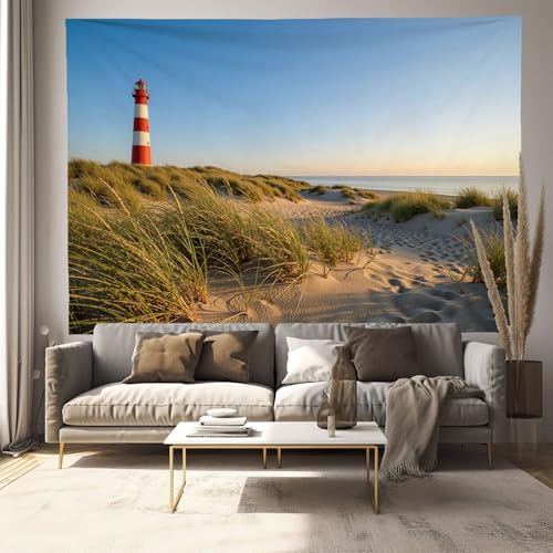 Papier peint tissu phare et paysage marin haut de gamme