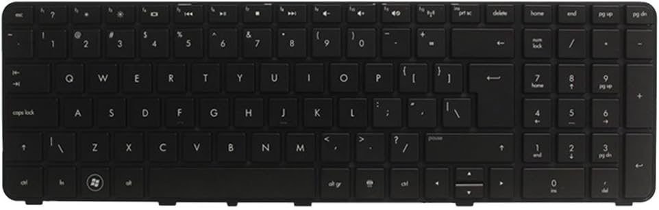 New English Laptop Replacement Keyboard for HP Pavilion DV7-4000 Series DV7-4100 DV7-4050 dv7-5000 dv7t-5000 DV7-4200 LX7 LX9 608559-DJ1 608558-001 US Layout with Frame