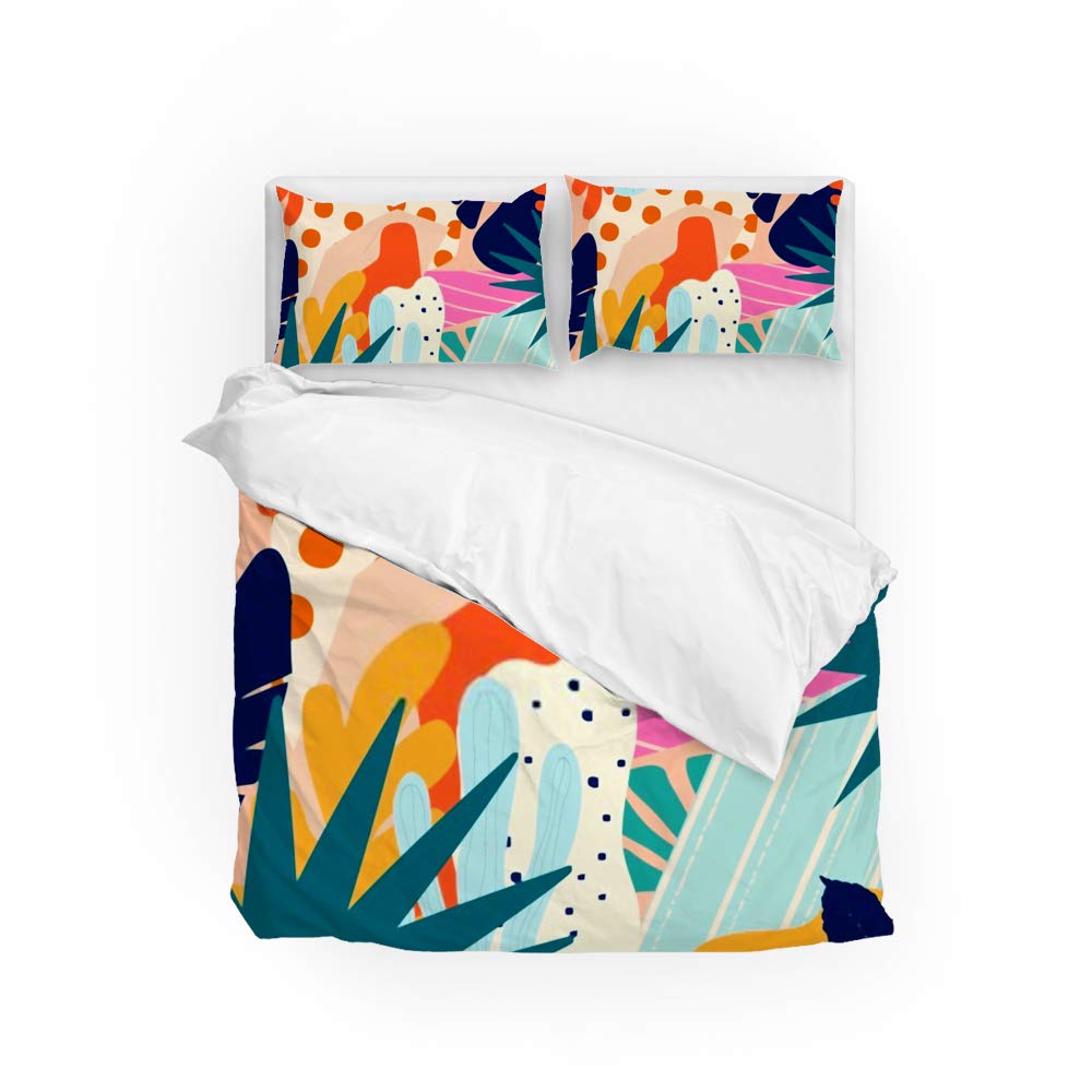 Housse de couette jungle tropicale pour transformer votre chambre King en oasis exotique