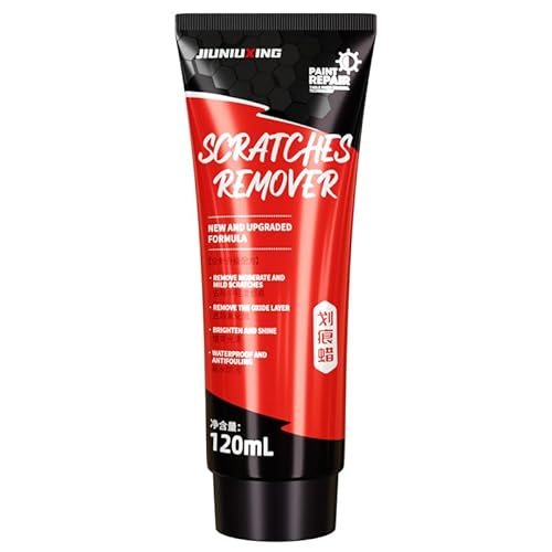 車のスクラッチリムーバーペースト | 車の傷を瞬時に消す プラチナム 1/3/5個 傷隠しリムーバー - 深い傷用の車のスクラッチリムーバー 擦り傷 ウォータースポット用の車のスクラッチリムーバー 車のバッファーキット (100ml,1個) (120ml,
