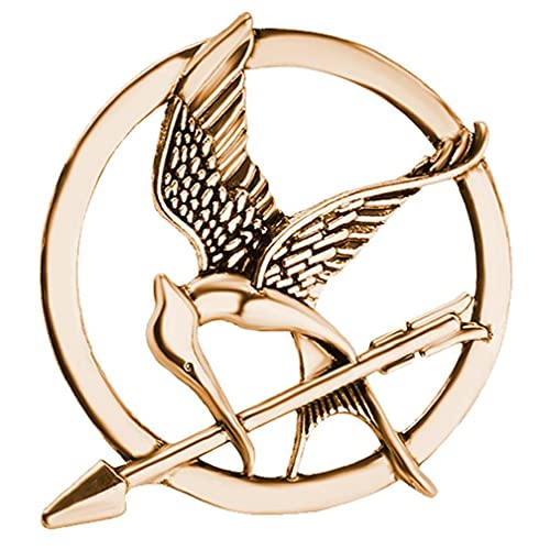 Mockingjay Prop Pin Clothing Decoration Brooch for Men Women Gold