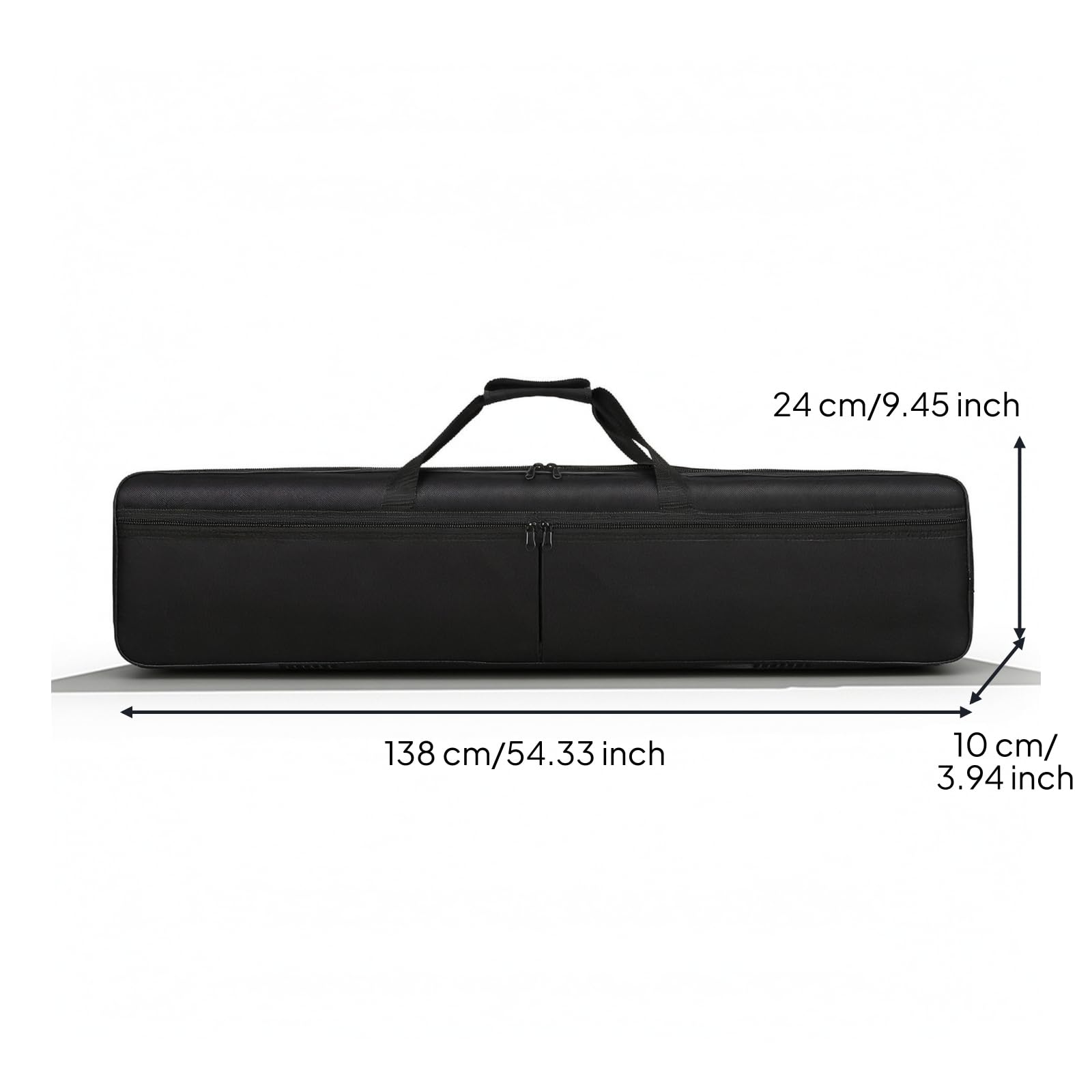 Housse Clavier à 88 Claviers Rembourré Housse Clavier à 61 Touches Anti-Rayures Sac pour Musiciens, 88 Touches 138 23 9