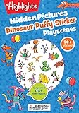  Dinosaur Hidden Pictures Puffy Sticker Playscenes (Highlights Puffy Sticker Playscenes)