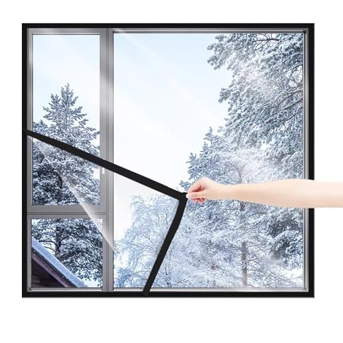 �f�M�V�[�g ���p�t�B���� �g�������Ă��������J�[�e�� �~�̑��̖h���E�f�M�J�[�e�� �N���A ���� ���I�h�~ �V�[�g �ȃG�l DIY �H��s�v �G�R �ߓd �����΍� ��C�h�~ �g�[�������啝�ɃA�b�v ���t���ȒP(�u���b�N,185x195cm)