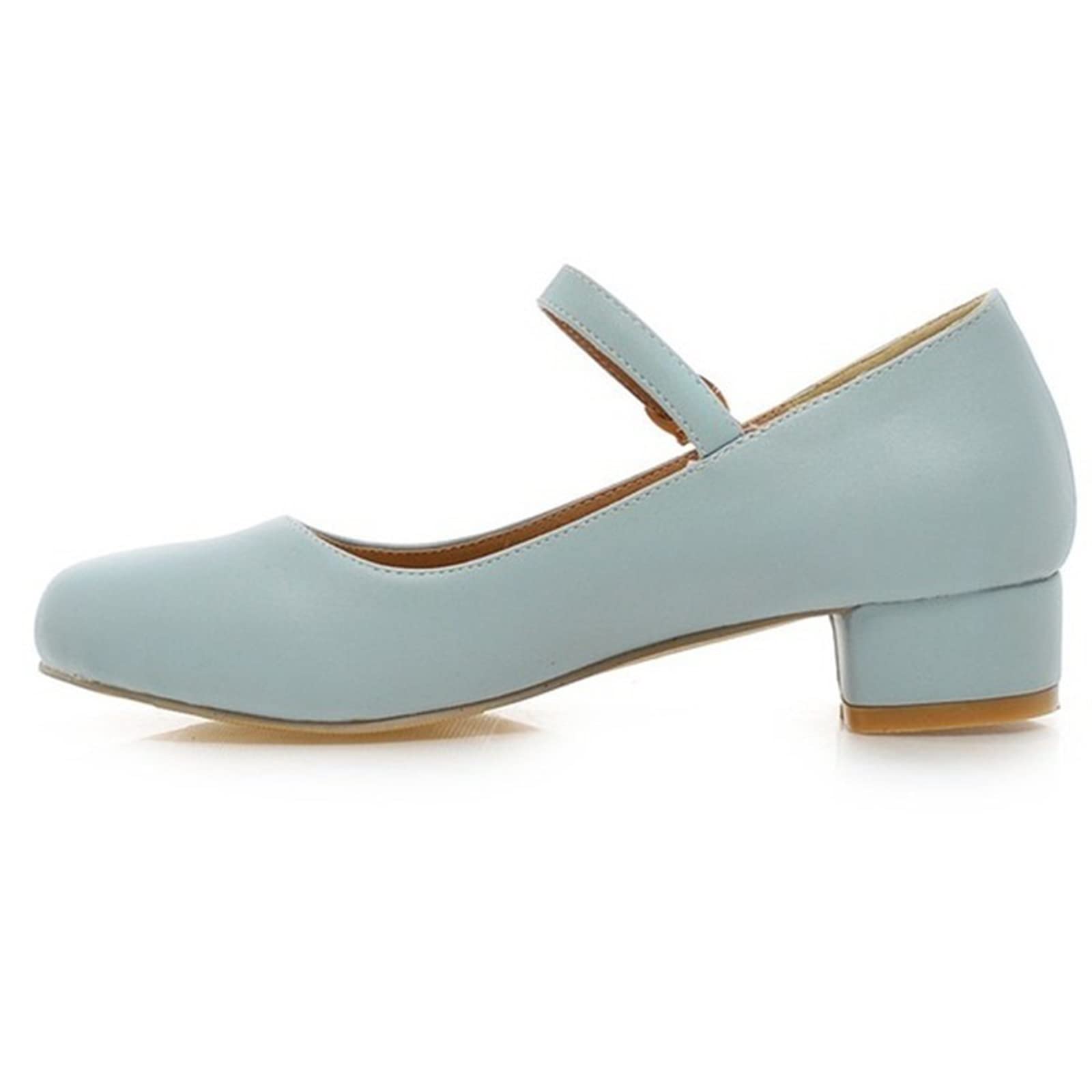 KKXXYQFC Buty damskie na płaskim obcasie Klamra Wiosna lato Buty damskie ły Pół obcasy Casual (Różowy, 3)