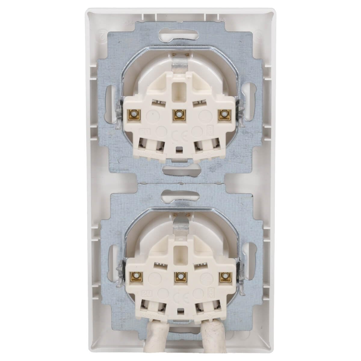 10 Stück Busch-Jaeger Balance SI Set: 2x 20 EUC-914 Steckdose+ 2-fach 1722-914 Rahmen Alpinweiß