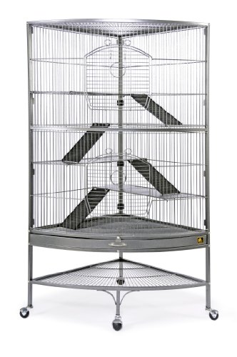 Prevue 490 Pet Products Corner Ferret Cage, Black Hammertone,Small #TOP16