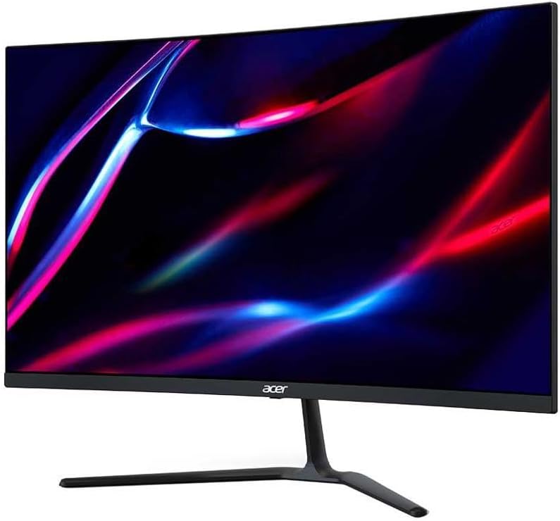 Acer 27" 2560 x 1440 QHD Gaming Monitor | AMD FreeSync Premium | 170 Hz Refresh Rate | 1500R Curved Design | 1 x Display Port 1.4 & 2 x HDMI 2.0 Ports(Cable Included)