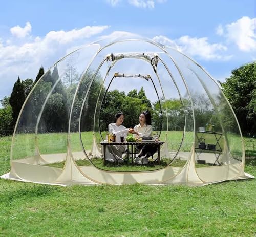 Tente à bulles de camping en plein air pour des soirées dôme en famille