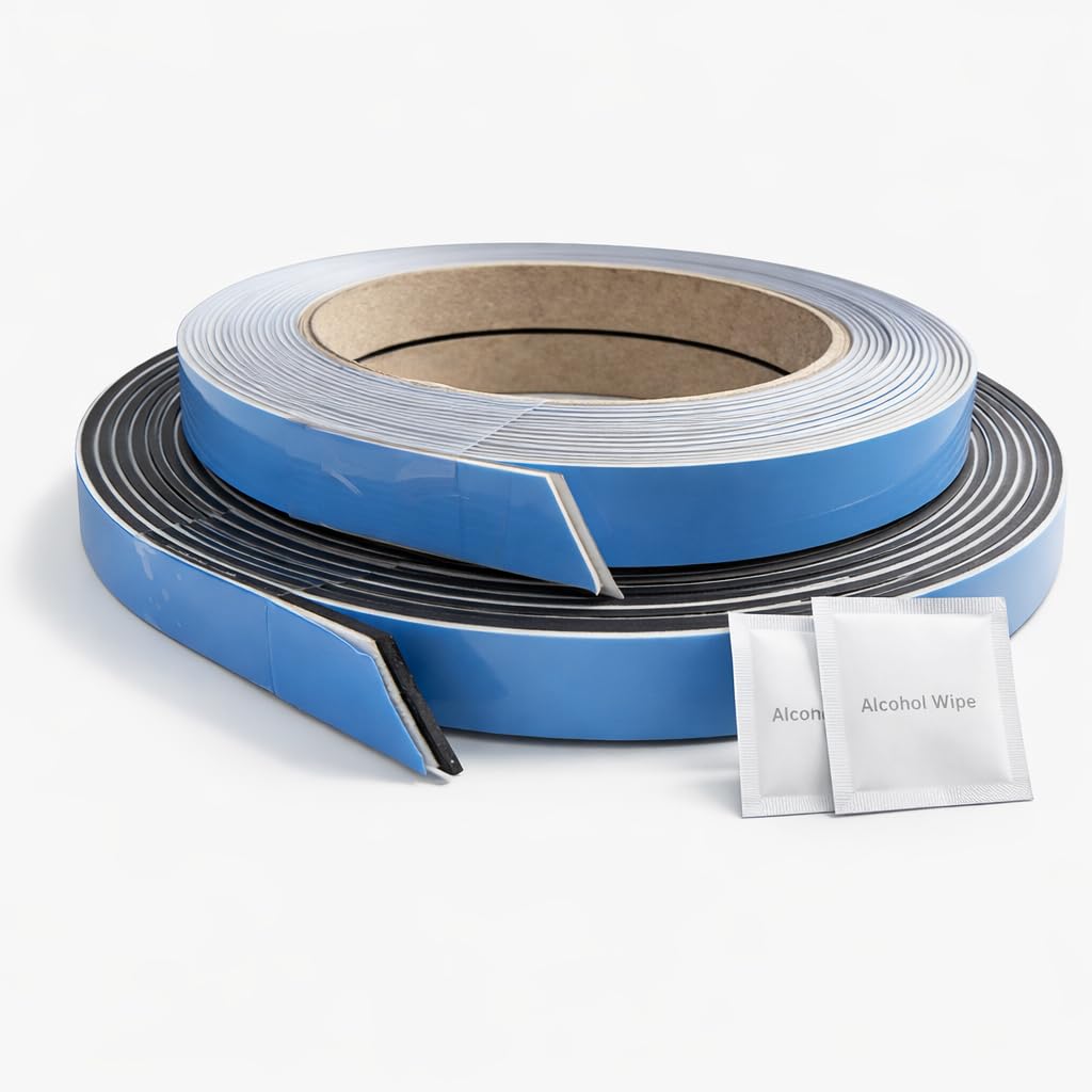 Magnetic Glazing 5m Secondary Glazing Kit – Magnetic & Steel Tape Set (2 × 5m, 12.5mm) for Polycarbonate Window Insulation