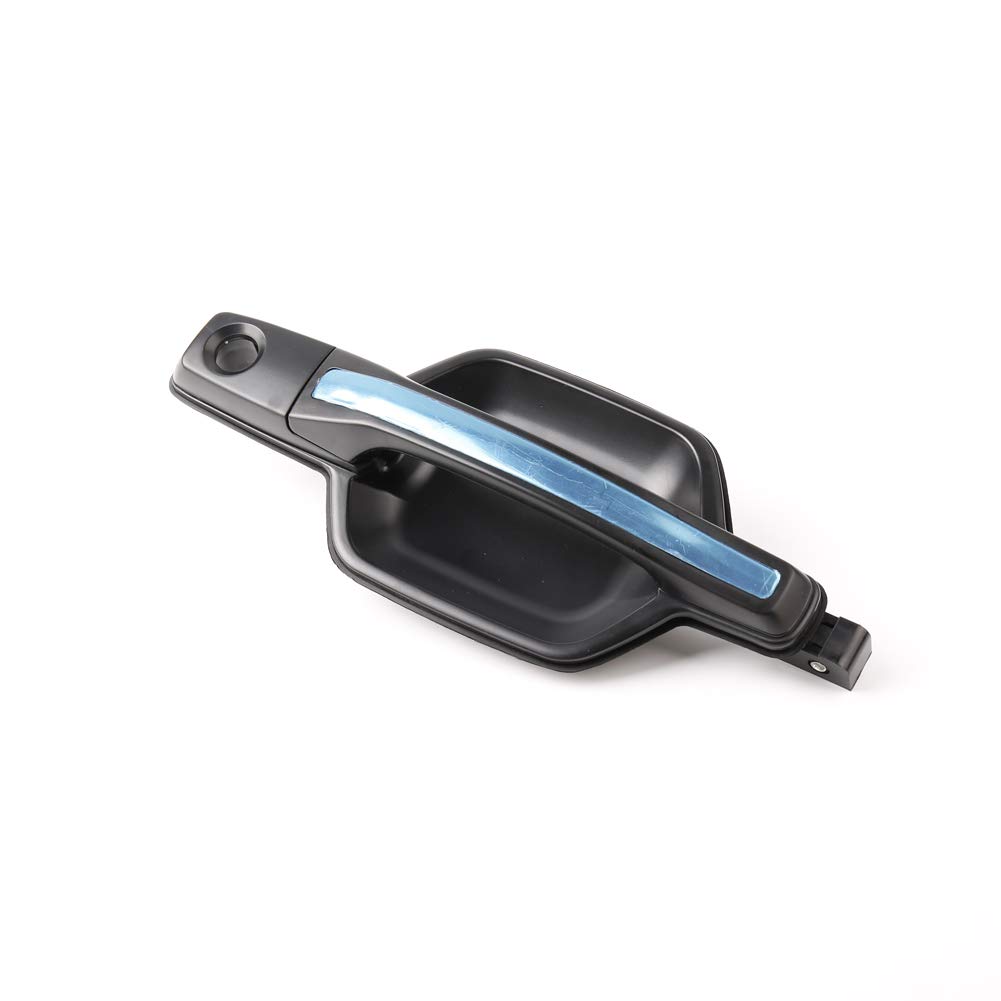 Outside Exterior Front Rear Door Handle Black with Chrome for Mitsubishi Pajero Montero MK3 2000-2006 (Front Right)