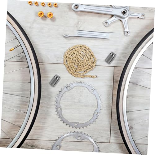 POPETPOP 2pcs tapas de válvula de aleación de titanio para llantas de bicicleta, accesorios esenciales para presión óptima de neumáticos y rendimiento miniatura 6