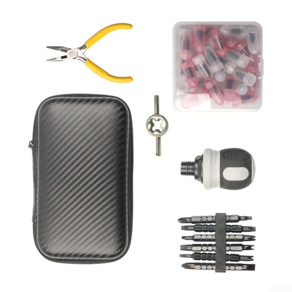 Kit Reparación Neumáticos 60 Pcs Tornillos Goma(60-piece set)