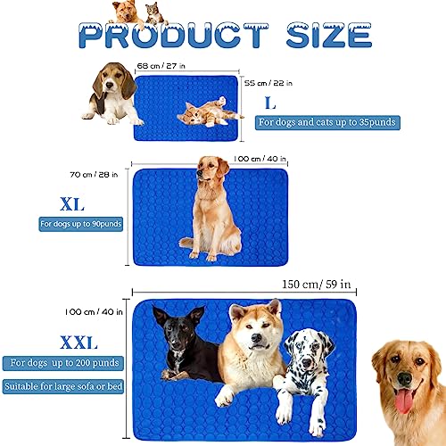 MICROCOSMOS-Summer-Cooling-Mat-Sleeping-Pad-Water-Absorption-Top-Waterproof-Bottom-Materials-Safe-Easy-Carry-EZ-Clean-Keep-Cooling-for-Pets-Kids-and-Adults