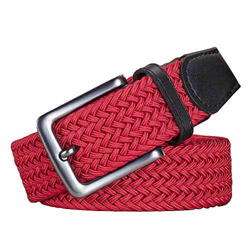 Image of AGEA Elastic Stretch Woven Braided Waist Belt for Men and Women