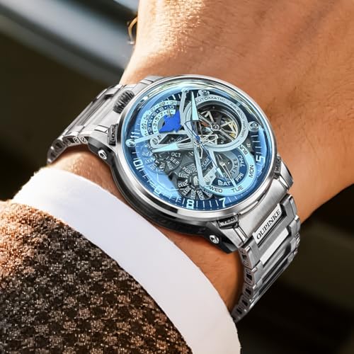 Image of OLEVS Men Watch Business Dress Diamond Luxury Watch Luminous Easy to Read Date Waterproof Stainless Steel Quartz Analog Simple Dress Watch